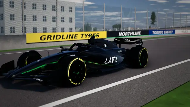 Junior-class car in black and green at Zandvoort