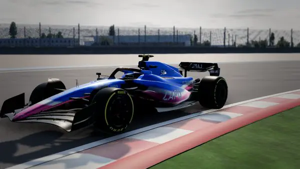 The car painted blue and pink