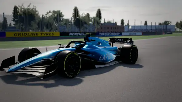 The car painted sky blue