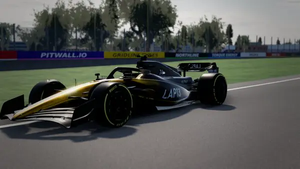 The car painted gold and black